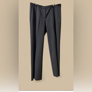 Theory Wool Women's Wide Leg Charcoal Trousers Sz 12